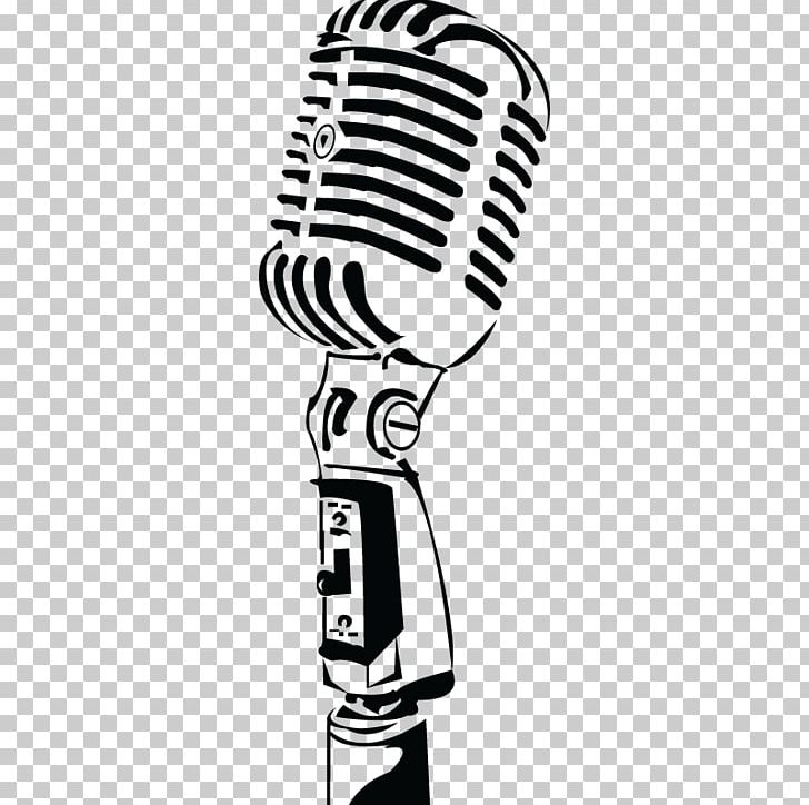 Microphone Music Radio PNG, Clipart, Audio, Audio Equipment, Black And White, Electronics, Irish Showband Free PNG Download