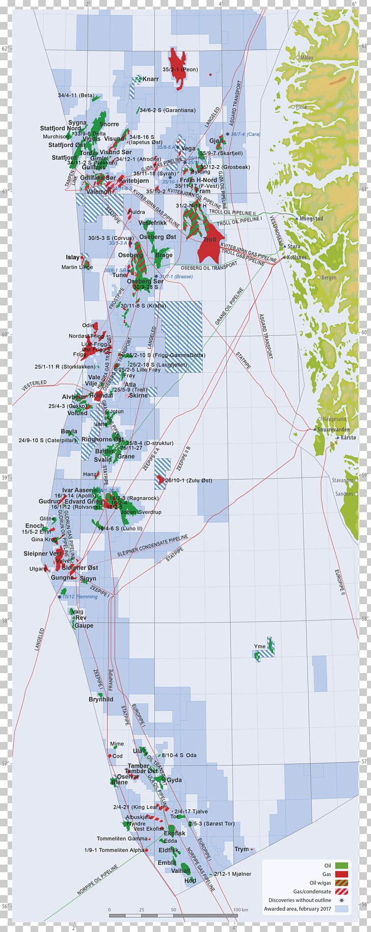 Isometric Projection Norwegian Continental Shelf Map Petroleum Drilling ...