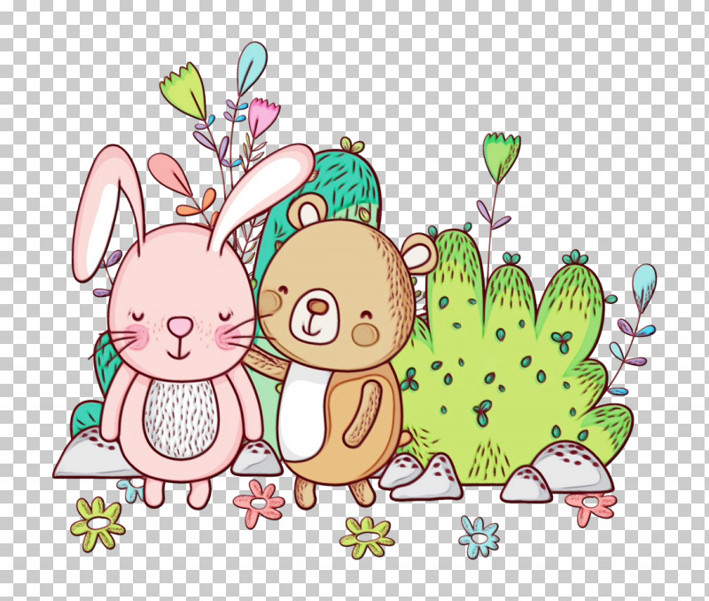 Easter Bunny PNG, Clipart, Branch, Cartoon, Easter, Easter Bunny, Grass Free PNG Download