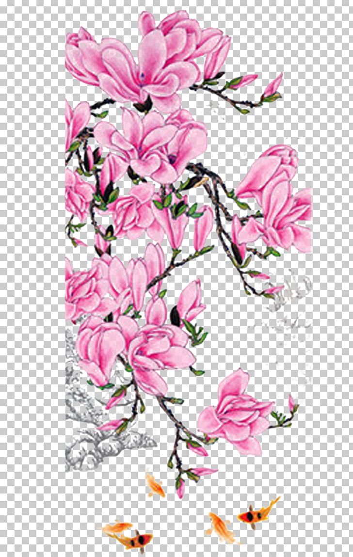 Floral Design Flower Painting PNG, Clipart, Art, Black And White, Blossom, Branch, Creative Work Free PNG Download