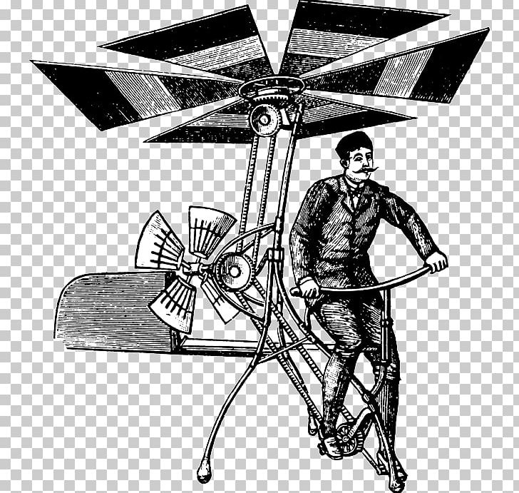 Early Flying Machines Aviation Aircraft PNG, Clipart, Angle, Art, Black And White, Drawing, Fictional Character Free PNG Download