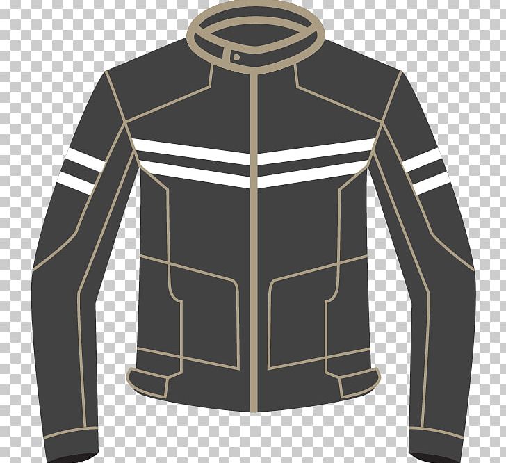 Hoodie Leather Jacket Clothing Collar PNG, Clipart, Background White, Black, Black White, Cartoon, Fashion Free PNG Download