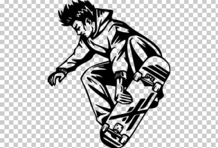 Skateboarding Drawing PNG, Clipart, Black, Fictional Character, Hand, Monochrome, Shoe Free PNG Download