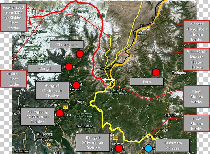 Chumbi Valley Sikkim Doklam Tibet Bhutan PNG, Clipart, Area, Bhutan, Doklam, India, Indotibetan Border Police Free PNG Download