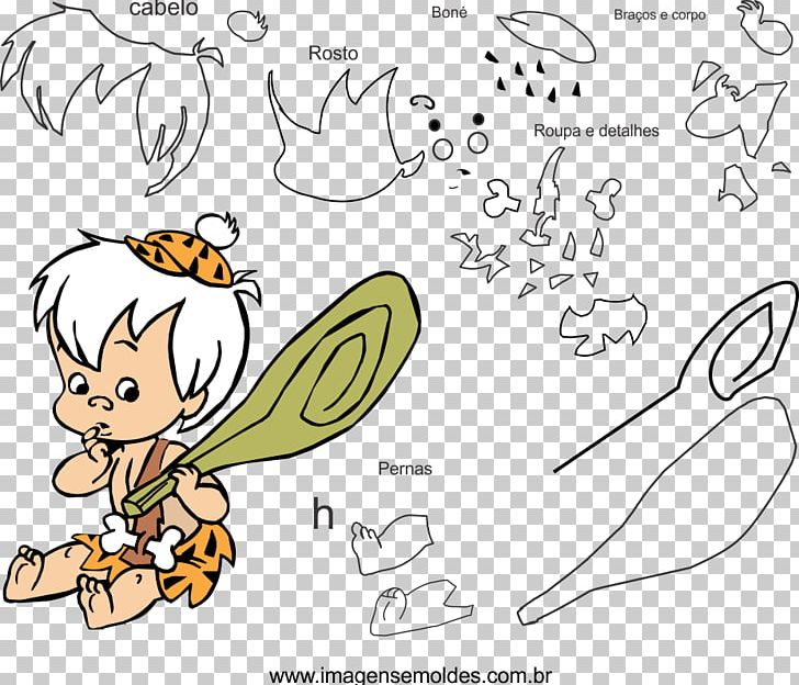 Bamm-Bamm Rubble Pebbles Flinstone Betty Rubble Fred Flintstone Barney Rubble PNG, Clipart, Area, Art, Bammbamm Rubble, Black And White, Clothing Free PNG Download