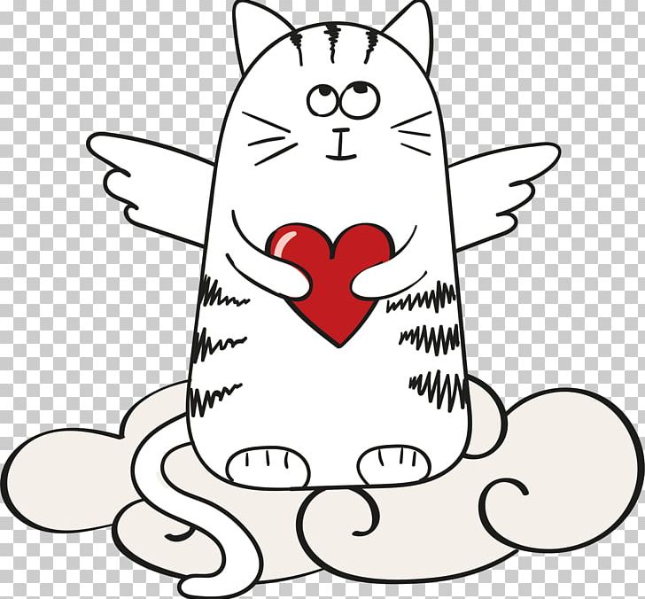 Cat Angel Cartoon Devil PNG, Clipart, Angel, Angels, Angel Vector, Angel Wing, Animals Free PNG Download
