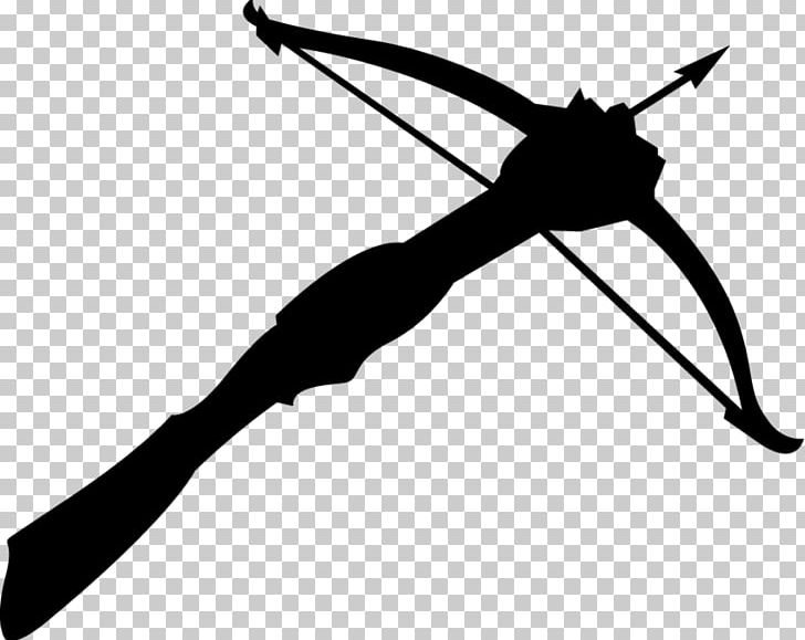 Crossbow Ranged Weapon Bow And Arrow PNG, Clipart, Angle, Arbalest, Archery, Black And White, Bow And Arrow Free PNG Download
