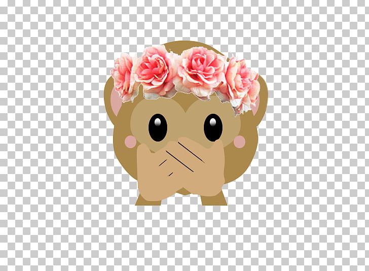 Emoji Flower Sticker Monkey Png