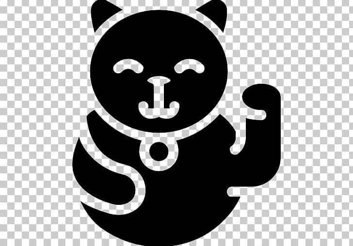 Cat Maneki-neko Computer Icons PNG, Clipart, Animals, Black, Black And White, Carnivoran, Cat Free PNG Download