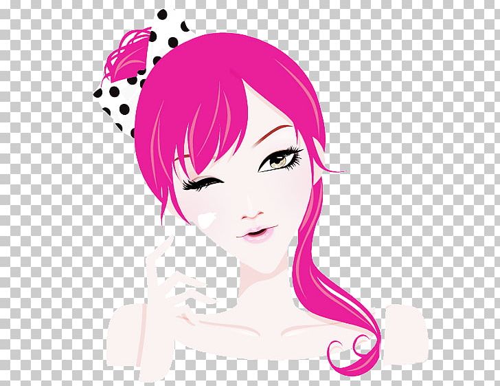 Hair Pink PNG, Clipart, Black Hair, Care, Cartoon, Encapsulated Postscript, Face Free PNG Download