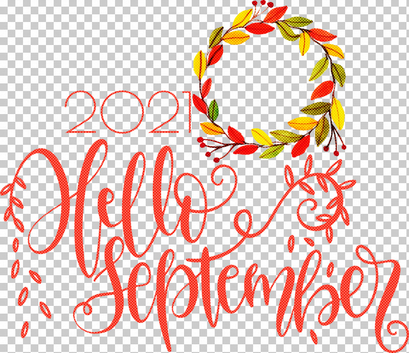 Hello September September PNG, Clipart, Calligraphy, Hello September, New Media Art, September Free PNG Download