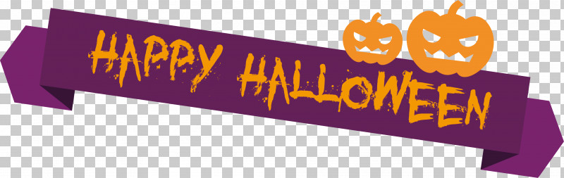 Happy Halloween Banner PNG, Clipart, Banner, Happy Halloween Banner, Logo, Orange Sa, Pumpkin Free PNG Download