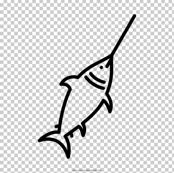 Swordfish Drawing Fishing Coloring Book PNG, Clipart, Artwork, Ausmalbild, Beak, Black, Black And White Free PNG Download