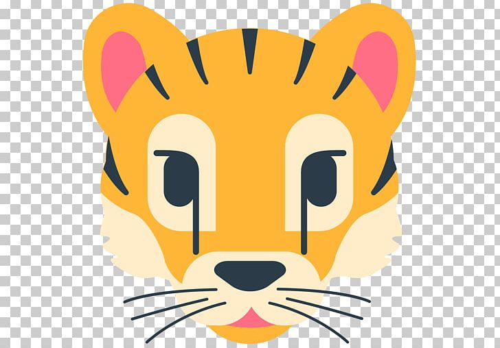 Whiskers Tiger Emoji Cat PNG, Clipart, Animals, Big Cat, Big Cats, Carnivoran, Cat Free PNG Download