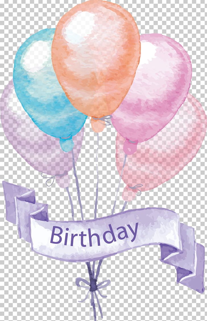 Birthday Cake Greeting Card Balloon Party PNG, Clipart