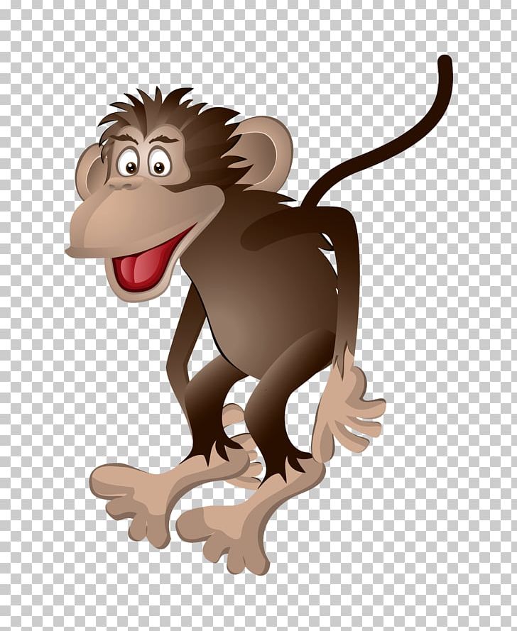 Monkey Cartoon PNG, Clipart, Animals, Big Cats, Carnivoran, Cartoon, Cat Like Mammal Free PNG Download