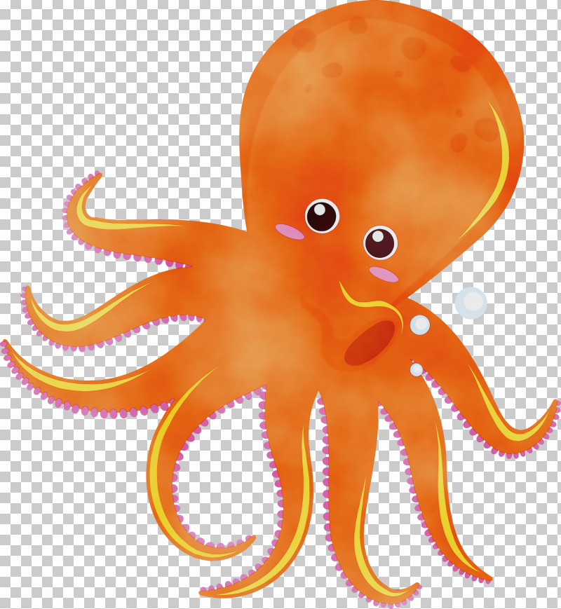 Orange PNG, Clipart, Animal Figure, Giant Pacific Octopus, Octopus, Orange, Paint Free PNG Download