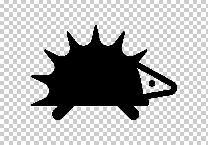 Black Silhouette White Leaf PNG, Clipart, Animals, Black, Black And White, Black M, Hedgehog Free PNG Download