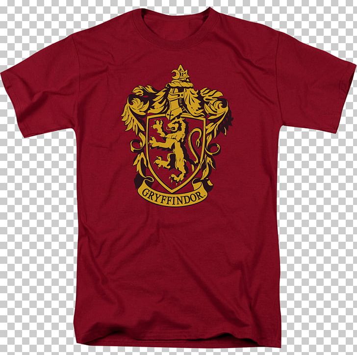 T-shirt Hoodie Hogwarts Gryffindor PNG, Clipart, Active Shirt, Bluza, Brand, Clothing, Crew Neck Free PNG Download
