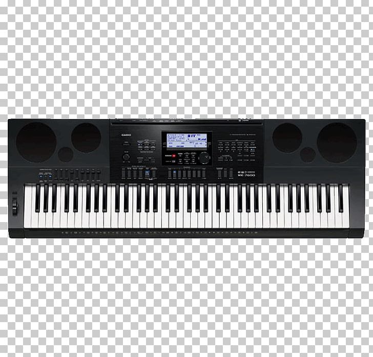 Casio WK-7600 Electronic Keyboard Musical Instruments Casio CTK-6200 PNG, Clipart, Analog Synthesizer, Casio, Digital Piano, Electronics, Input Device Free PNG Download