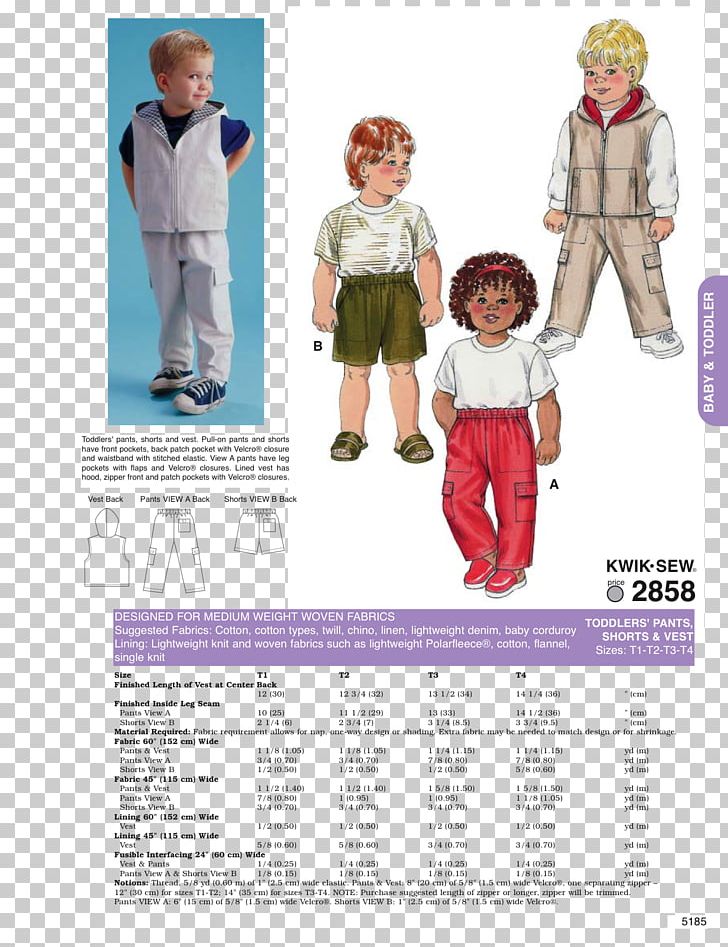 Sewing Pants Shorts Outerwear Pattern PNG, Clipart, Blouse, Butterick Publishing Company, Child, Clothing, Costume Free PNG Download
