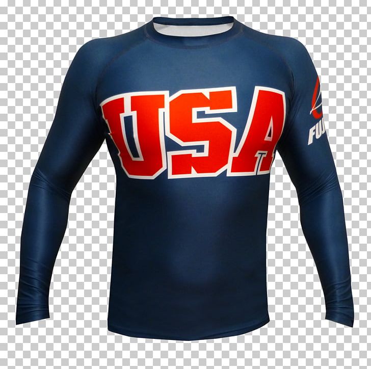 T-shirt Rash Guard Sports Fan Jersey Sleeve Brazilian Jiu-jitsu PNG, Clipart, Active Shirt, Blue, Brand, Brazilian Jiujitsu, Brazilian Jiujitsu Gi Free PNG Download