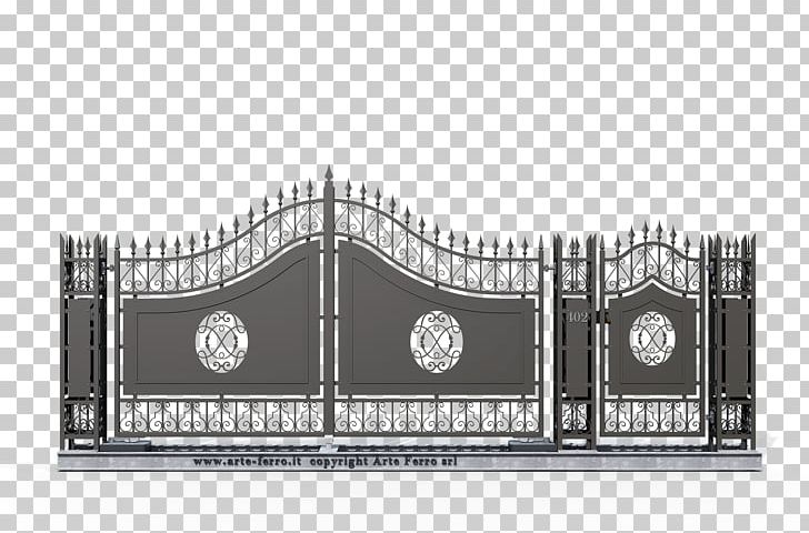 Gate Wrought Iron Drawing Sheet Metal PNG, Clipart, Angle, Black And White, Door, Drawing, Ferro Free PNG Download
