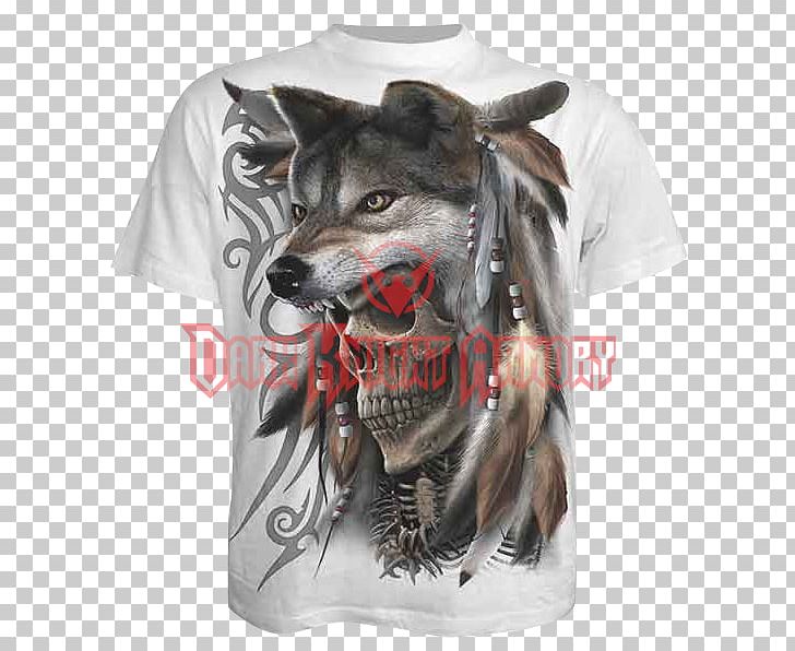 T-shirt Art Fantasy Gray Wolf PNG, Clipart, Art, Calavera, Clothing, Cover Art, Drawing Free PNG Download