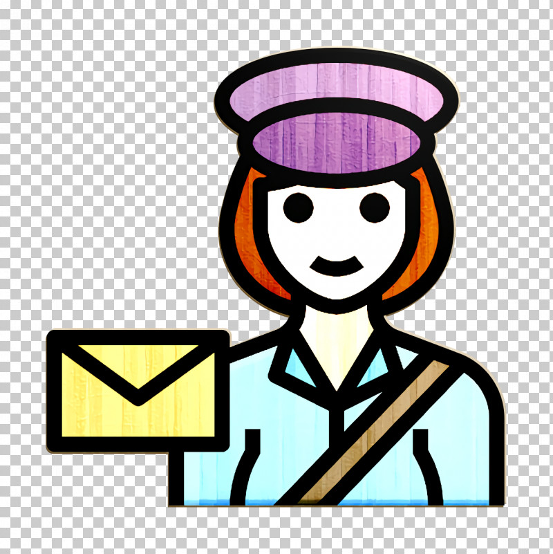 Postwoman Icon Occupation Woman Icon PNG, Clipart, Cartoon, Occupation Woman Icon, Postwoman Icon, Smile, Sticker Free PNG Download