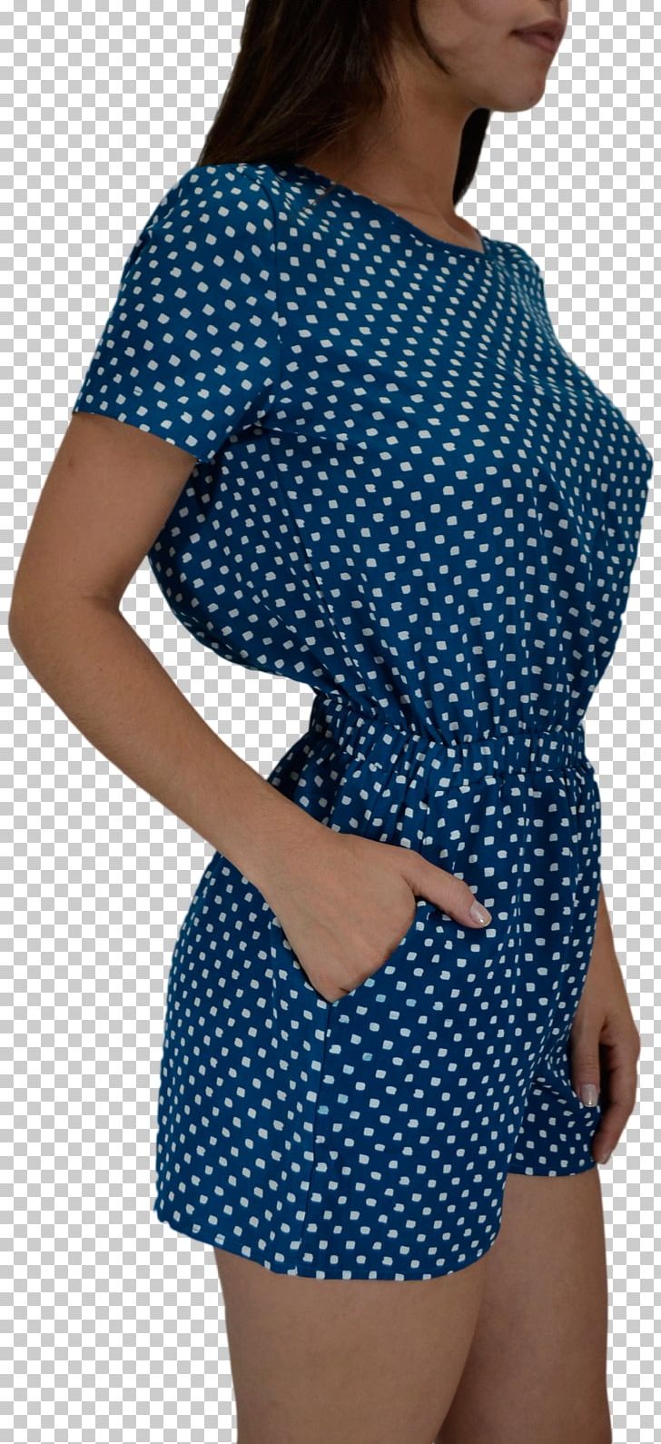 Polka Dot Shoulder Top Blouse Sleeve PNG, Clipart, Blouse, Blue, Clothing, Cobalt Blue, Day Dress Free PNG Download