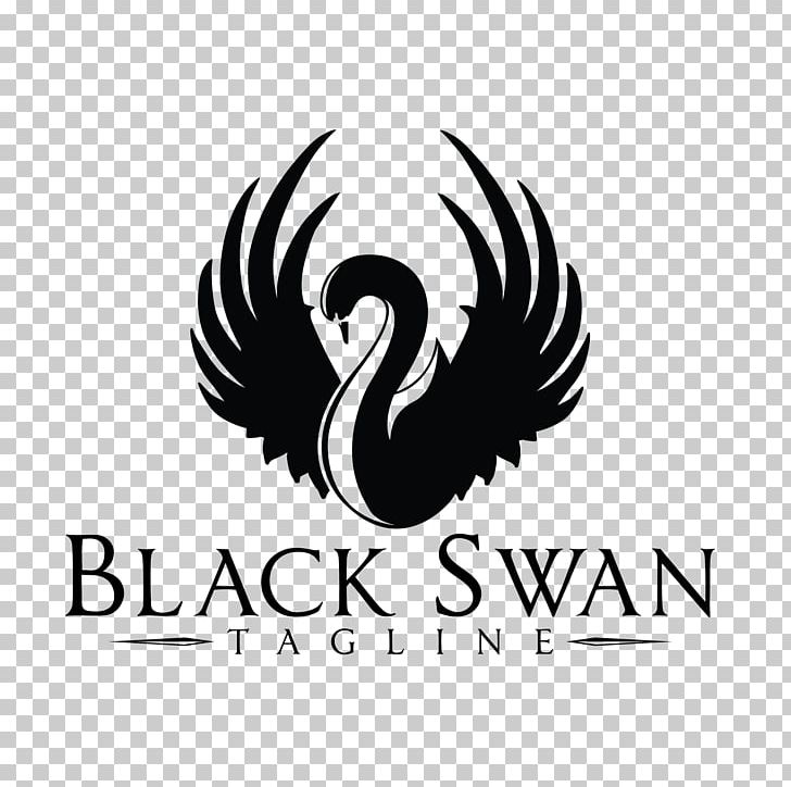 Black Swan Vapors Logo PNG, Clipart, Animals, Beak, Bird, Black And White, Black Swan Free PNG Download