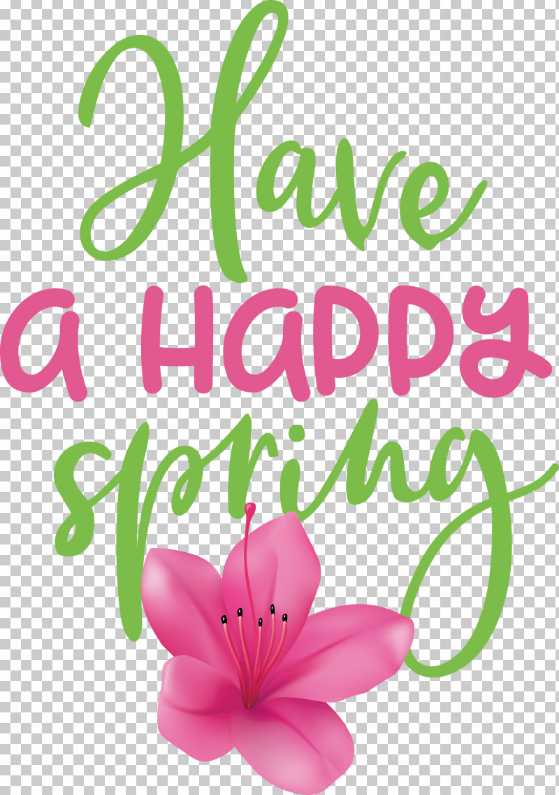 Spring Have A Happy Spring PNG, Clipart, Biology, Cut Flowers, Floral Design, Flower, Geometry Free PNG Download