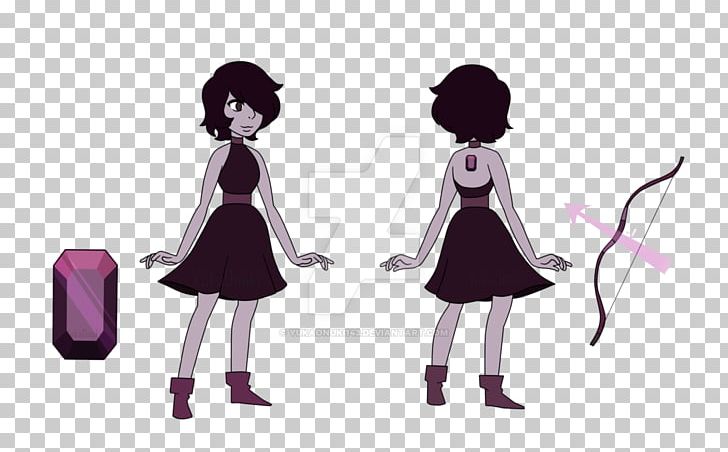 Drawing Gemstone Obsidian Morganite PNG, Clipart, Black Hair, Cartoon, Deviantart, Drawing, Dress Free PNG Download