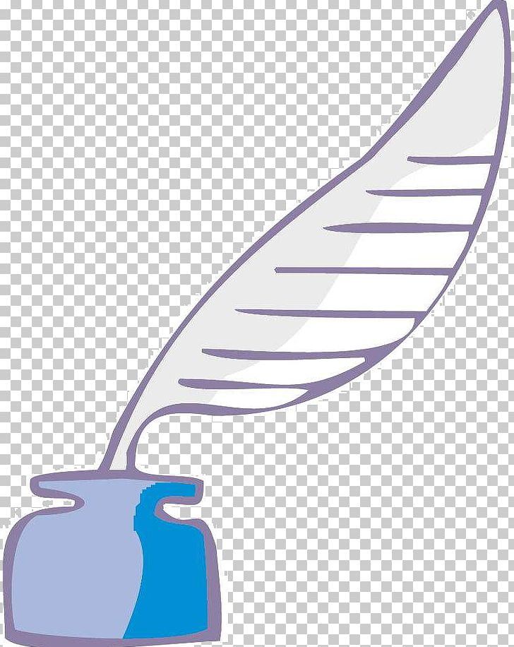Fountain Pen Quill Ink PNG, Clipart, Animals, Area, Beak, Bird, Blue Free PNG Download