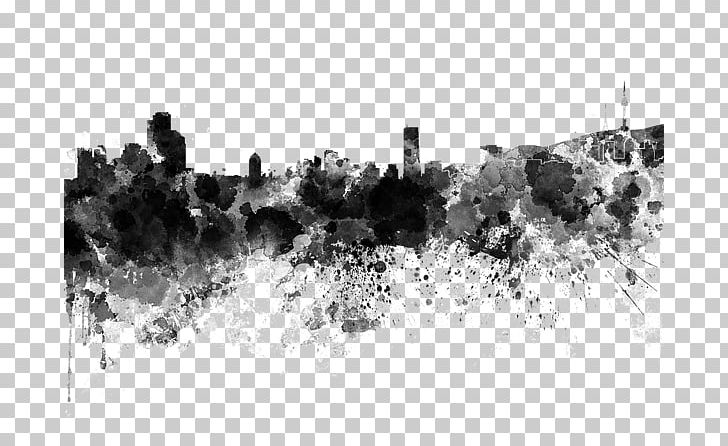 Seoul Stock Photography Watercolor Painting Skyline PNG, Clipart, Art, Black And White, Canvas Print, City, Cityscape Free PNG Download