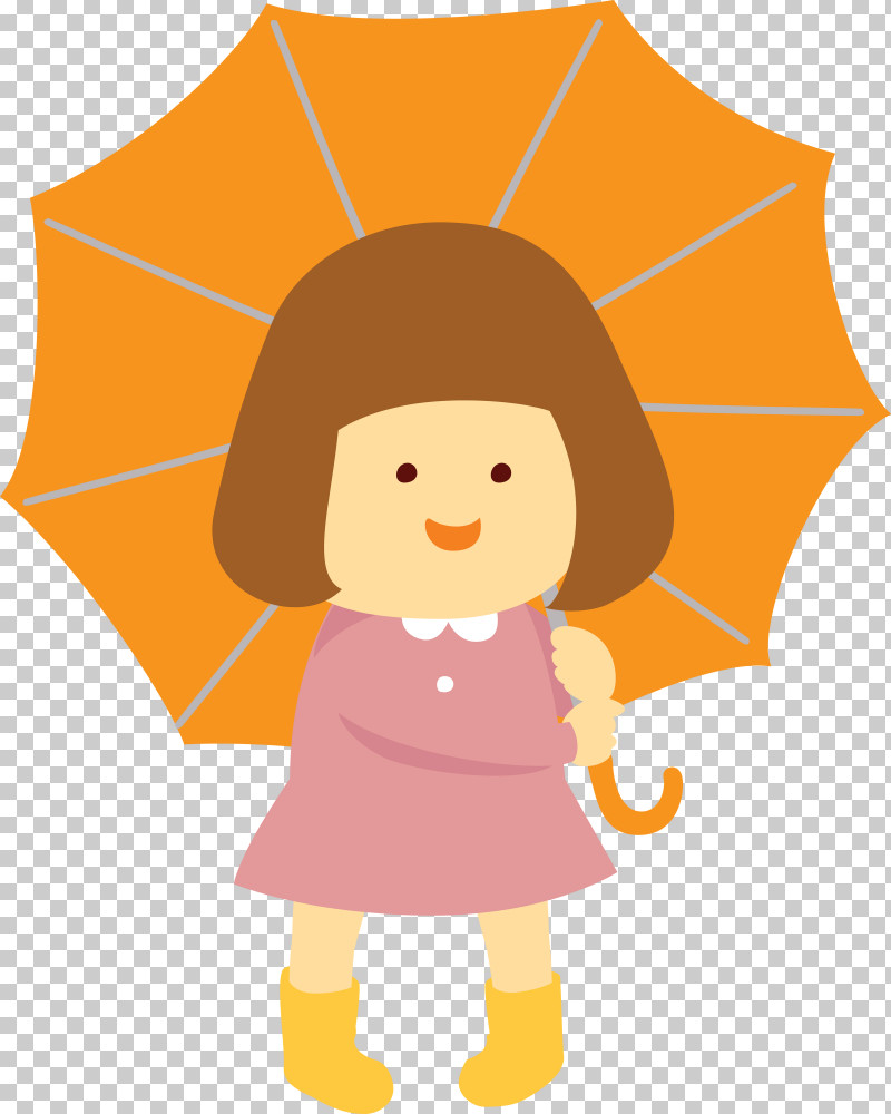 Raining Day Raining Umbrella PNG, Clipart, Cartoon, Character, Face, Girl, Happiness Free PNG Download