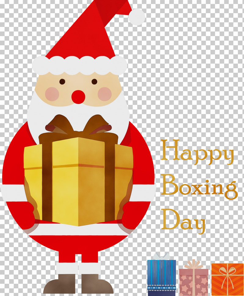 Santa Claus PNG, Clipart, Boxing Day, Happy Boxing Day, Paint, Santa Claus, Watercolor Free PNG Download