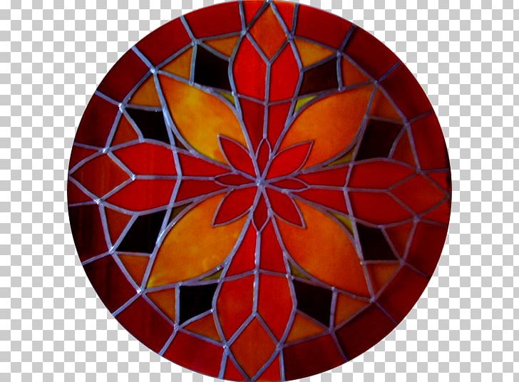 Stained Glass Symmetry Material Pattern PNG, Clipart, Circle, Dekor, Glass, Material, Orange Free PNG Download