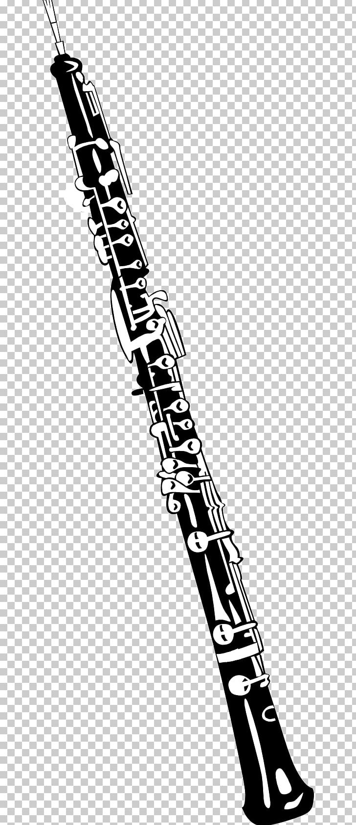 Oboe Musical Instruments Wind Instrument PNG, Clipart, Bassoon, Black And White, Clarinet, Clarinet Family, Clip Art Free PNG Download