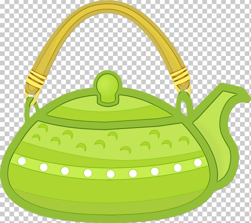Green Kettle Bag Yellow Stovetop Kettle PNG, Clipart, Bag, Cookware And Bakeware, Green, Handbag, Kettle Free PNG Download