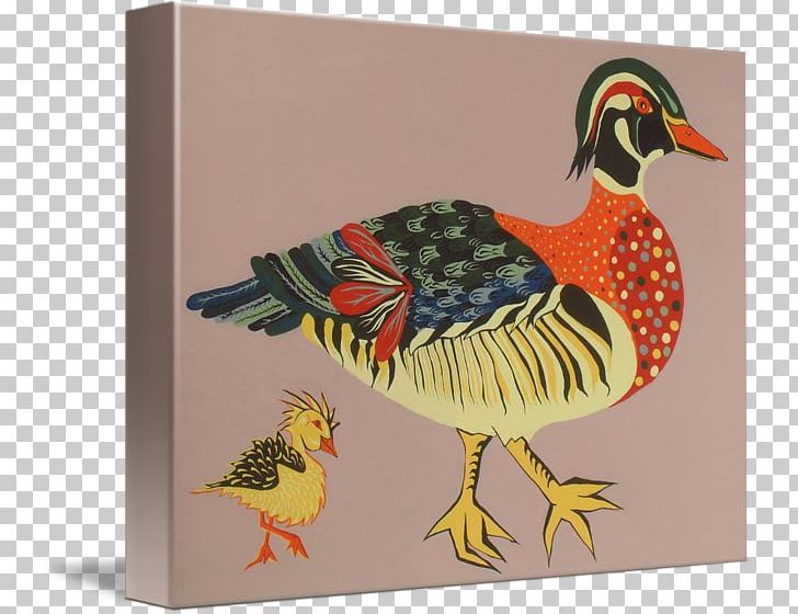 Duck Kind Folk Art PNG, Clipart, Animals, Art, Beak, Bird, Canvas Free PNG Download