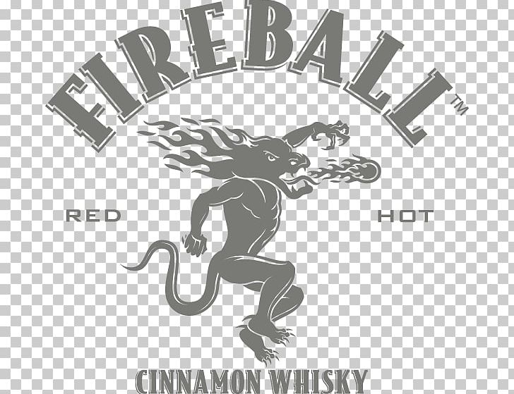 Fireball Cinnamon Whisky Whiskey Logo Brand Font PNG, Clipart, Birthday, Black And White, Brand, Character, Cotillion Free PNG Download