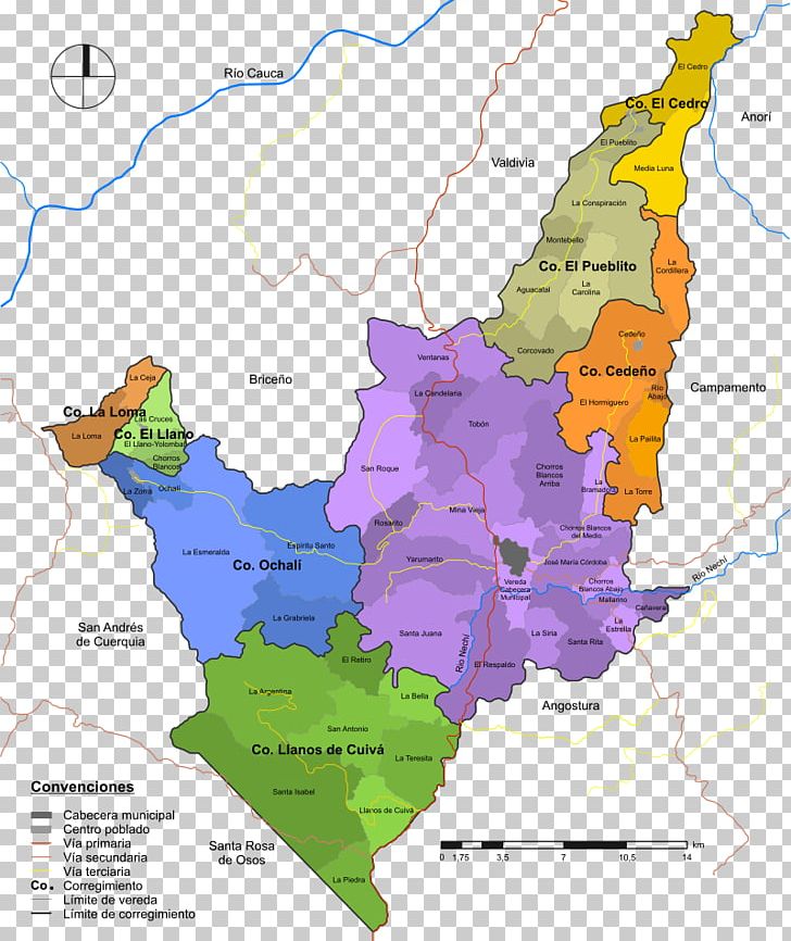Yarumal Santa Rosa De Osos Llanos De Cuivá Municipality Of Colombia Corregimiento PNG, Clipart, Antioquia Department, Area, Colombia, Ecoregion, Map Free PNG Download