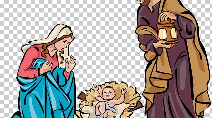 Christmas Graphics Nativity Scene Holy Family Nativity Of Jesus PNG, Clipart, Art, Cartoon, Christmas Day, Christmas Graphics, Clothing Free PNG Download