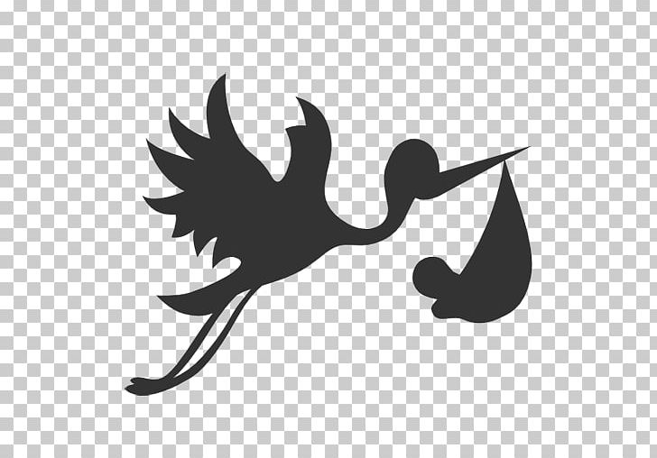 White Stork Computer Icons Infant PNG, Clipart, Beak, Bebek, Bebek Isimleri, Bird, Black And White Free PNG Download