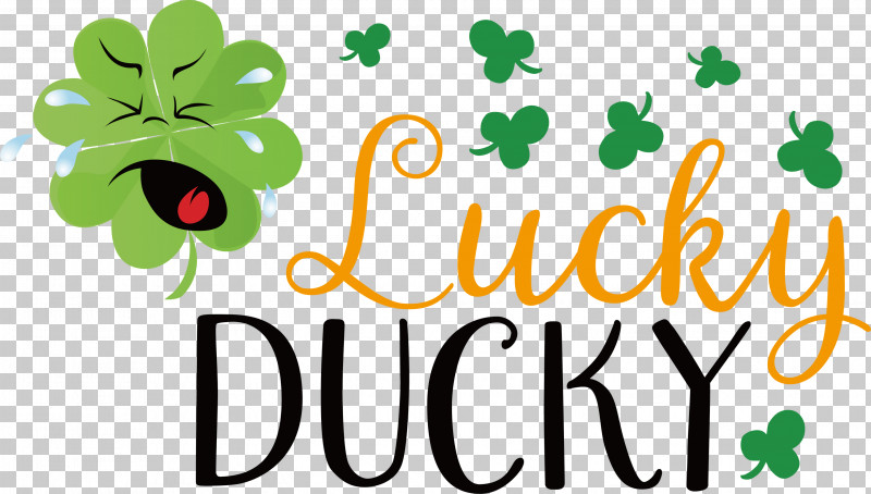 Lucky Ducky Patricks Day Saint Patrick PNG, Clipart, Cartoon, Flower, Fruit, Leaf, Logo Free PNG Download