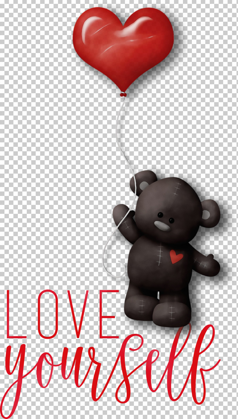 Teddy Bear PNG, Clipart, Balloon, Heart, Love, Love Yourself, M095 Free PNG Download