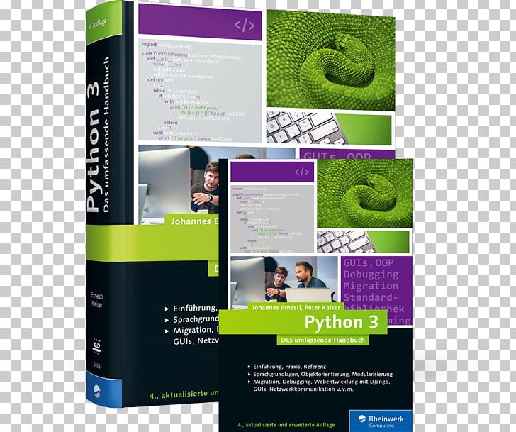 Python 3 : Das Umfassende Handbuch Python 3: Das Umfassende Handbuch: Sprachgrundlagen PNG, Clipart, Audiobook, Author, Book, Brand, Computer Software Free PNG Download