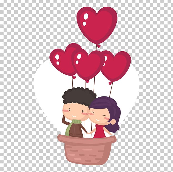Valentine's Day Cartoon Heart PNG, Clipart, Air Balloon, Balloon, Balloon Cartoon, Balloons, Couple Free PNG Download
