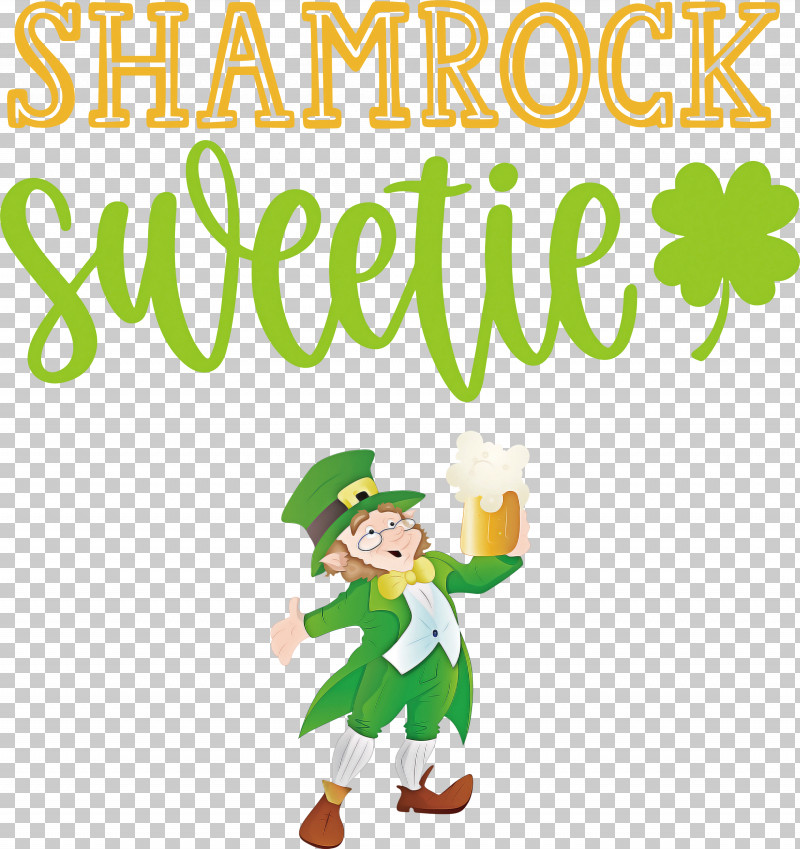 Shamrock Sweetie St Patricks Day Saint Patrick PNG, Clipart, Behavior, Cartoon, Character, Christmas Day, Christmas Ornament Free PNG Download